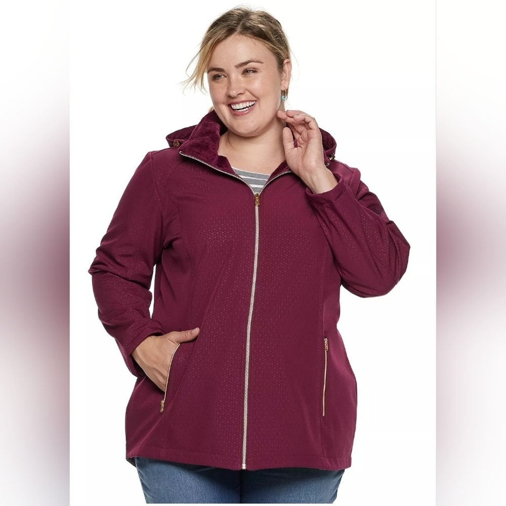 ZeroXposur Hooded Soft Shell Jacket coat women's XXL Preowned